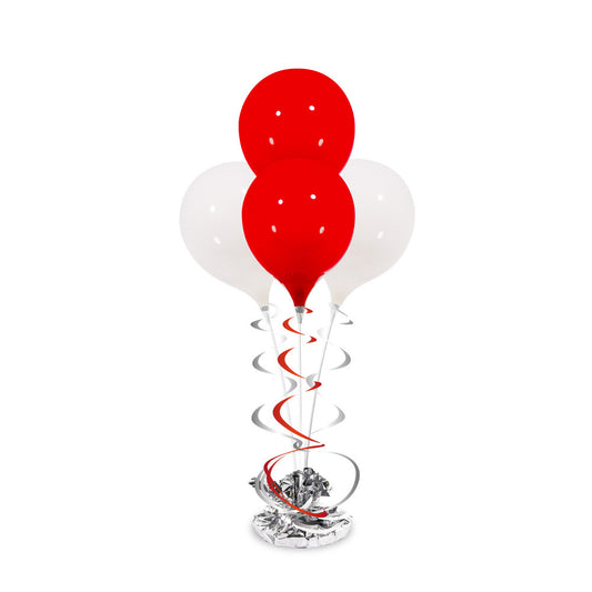 Balloon Bouquet - Red & White