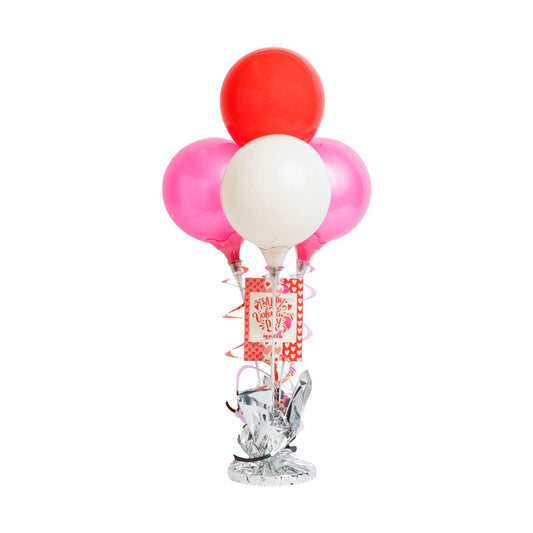 Balloon Bouquet - Red, Pink, Pink & White
