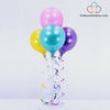 Balloon Bouquet - Pink, Purple, Teal & Yellow