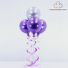 Balloon Bouquet - Silver & Purple