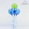 Balloon Bouquet - Green & Blue