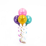 Balloon Bouquet - Pink, Purple, Teal & Yellow