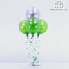 Balloon Bouquet - Silver & Green
