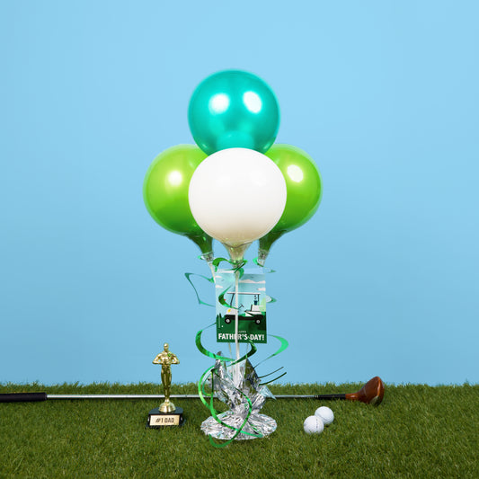 Balloon Bouquet - Light Green, Teal & White