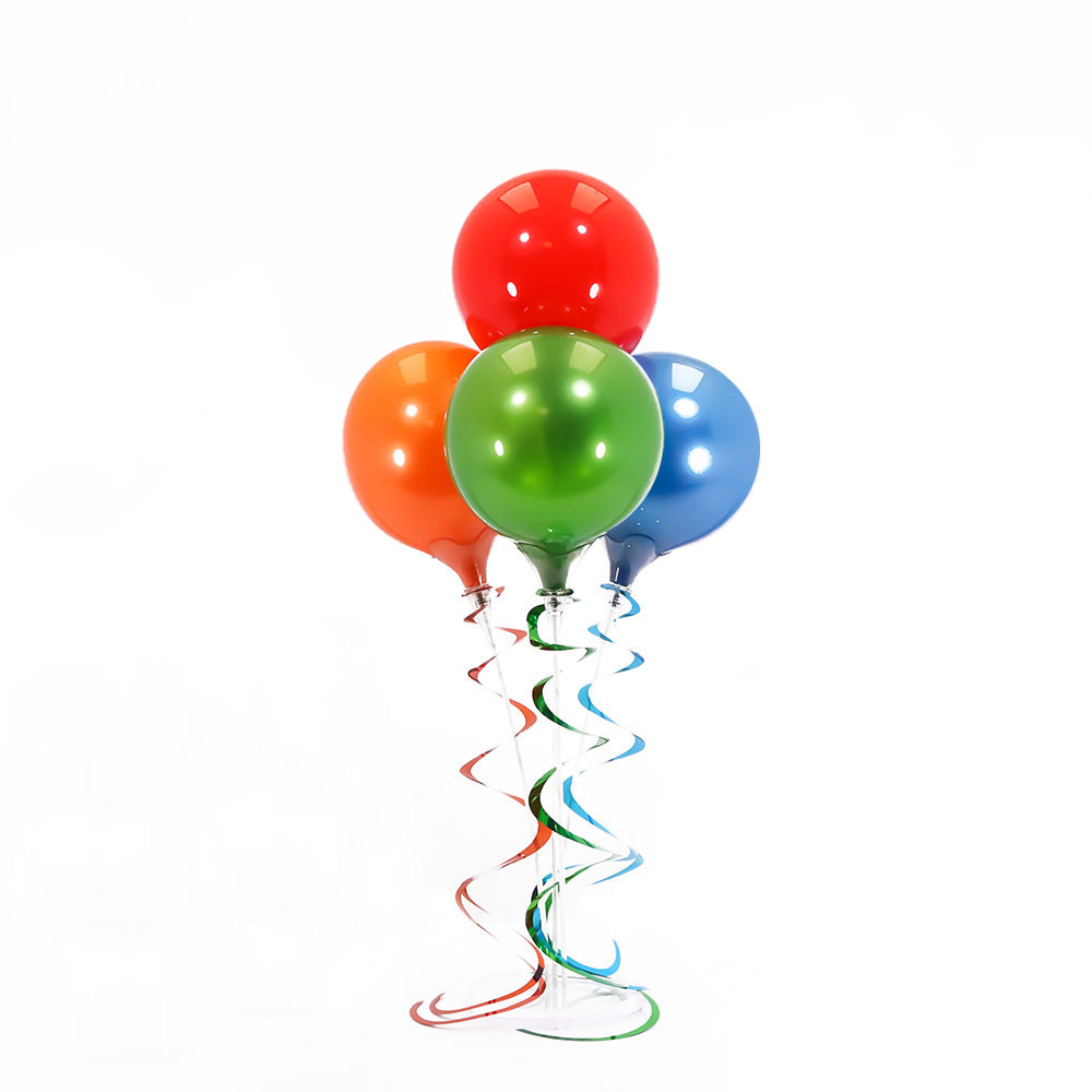 Balloon Bouquet - Red, Orange, Green & Blue – BalloonsInABox